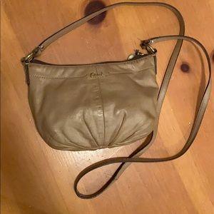 Coach beige purse
